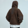 Custom Clothing Manufacturers Sherpa fleece Zip-up Hoodie Jacket