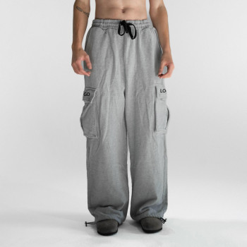 Custom Clothing Manufacturers Elastic Cord 100% Cotton Waist cargo pants