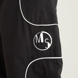 Custom Clothing Manufacturer Stripe Decoration 100% Nylon Embroidery Pants