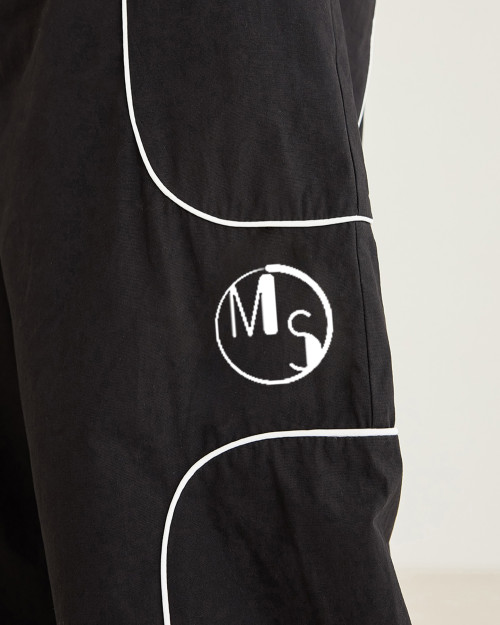 Custom Clothing Manufacturer Stripe Decoration 100% Nylon Embroidery Pants