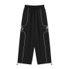 Custom Clothing Manufacturer Stripe Decoration 100% Nylon Embroidery Pants