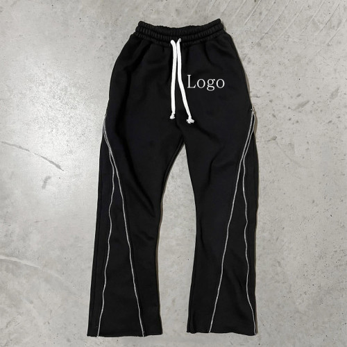 Custom Clothing Manufacturers 100 % cotton Stretch Trekkoord Joggingbroek