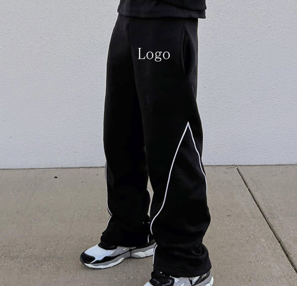 Custom Clothing Manufacturers 100 % cotton Stretch Trekkoord Joggingbroek