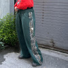 Custom Clothing Manufacturers Camouflage Stripe 100% Cotton Raw Pants