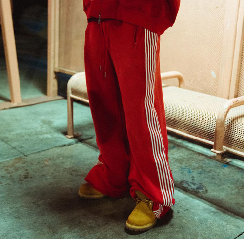 Custom Clothing Manufacturer Zipper Pocket Striped 100% Cotton Trousers