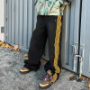 Custom Clothing Manufacturer Zipper Pocket Striped 100% Cotton Trousers