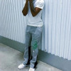 Custom Clothing Manufacturers Spliced ​​Color Block Splash Digital Printed Pants