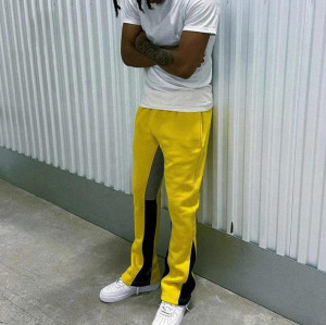 Custom Clothing Manufacturers Spliced ​​Color Block Splash Digital Printed Pants