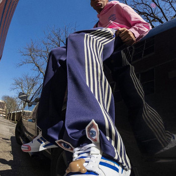 Custom Clothing Manufacturers 100% Cotton Striped Blank Straight Sweatpants