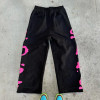 Custom Clothing Manufacturer 100% Cotton Puff printing Straight Pants
