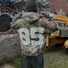 Custom Clothing Manufacturer Applique Embroidered Acid Wash Camouflage Hoodie