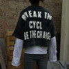Custom Clothing Manufacturers Applique Embroidery Acid wash T-shirt