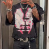 Custom Clothing Manufacturers Digital Printing Acid wash 100% cotton T-shirt