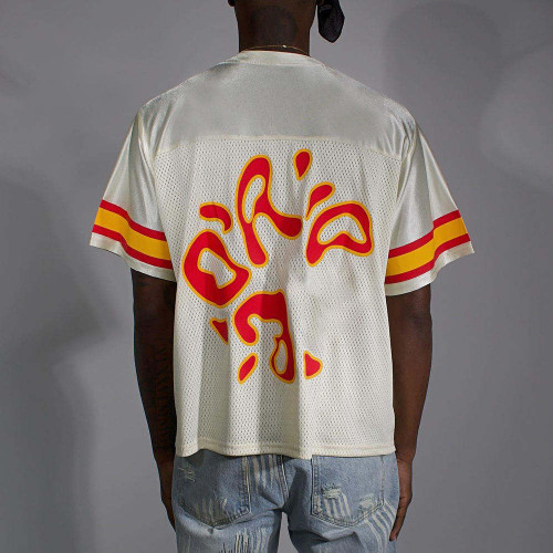 Custom Clothing Manufacturer Embroidery Digital Printing Mesh T-Shirt