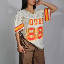 Custom Clothing Manufacturer Embroidery Digital Printing Mesh T-Shirt