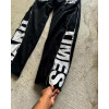 Custom Clothing Manufacturer Side Zipper Digital Printing High Waist Pants