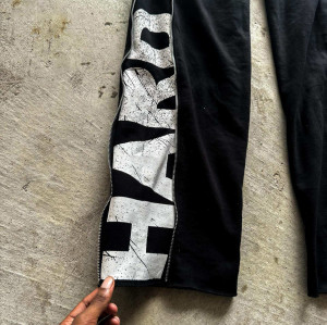 Custom Clothing Manufacturer Side Zipper Digital Printing High Waist Pants