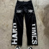 Custom Clothing Manufacturer Side Zipper Digital Printing High Waist Pants