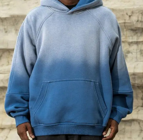 Custom Clothing Manufacturer Acid Washed 100% Cotton Blank Hoodie