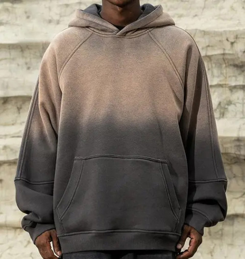 Custom Clothing Manufacturer Acid Washed 100% Cotton Blank Hoodie