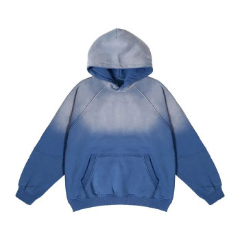 Custom Clothing Manufacturer Acid Washed 100% Cotton Blank Hoodie
