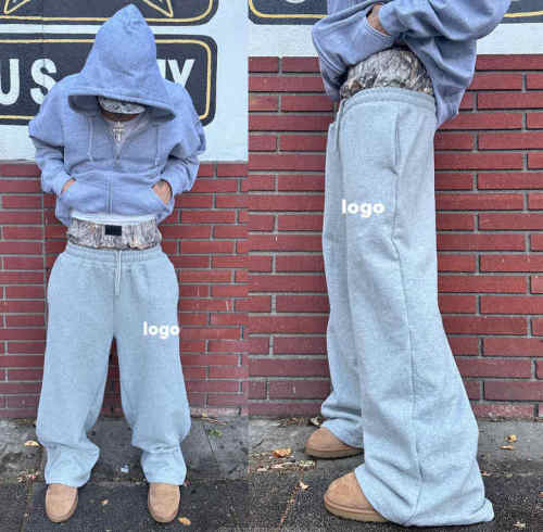 Custom Clothing Manufacturers Camouflage Double Belt Waist Drawstring Cotton Pants