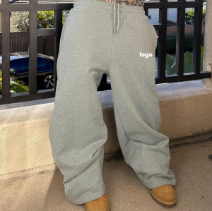 Custom Clothing Manufacturers Camouflage Double Belt Waist Drawstring Cotton Pants