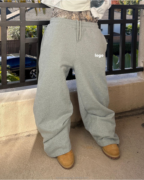 Custom Clothing Manufacturers Camouflage Double Belt Waist Drawstring Cotton Pants