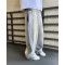 Custom Clothing Manufacturers Acid Wash Striped Waist rope Pants