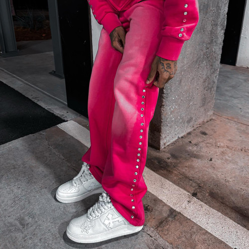 Custom Clothing Manufacturers Hot Diamond Acid Washed Cotton Pants