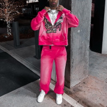 Custom Clothing Manufacturers Hot Diamond Acid Washed Cotton Pants