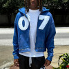 Custom Clothing Manufacturer Rivet Hem Acid Wash Applique Embroidery Hoodie