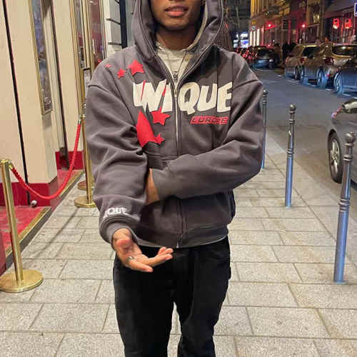 Custom Clothing Manufacturer Digital Printing Applique Embroidery Zipper Hoodies