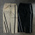 Custom Clothing Manufacturers Striped 100% Nylon zipper Slit Pants