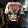Custom Clothing Manufacturer 100% Cotton Screen printing Raw Hem T-shirt