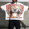 Custom Clothing Manufacturer 100% Cotton Screen printing Raw Hem T-shirt