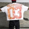 Custom Clothing Manufacturer 100% Cotton Screen printing Raw Hem T-shirt