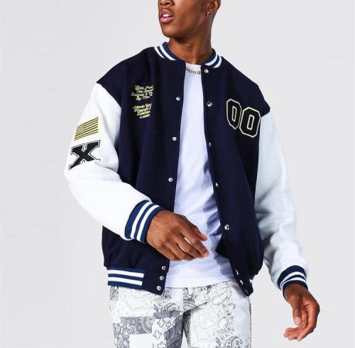 Custom Clothing Manufacturer Applique Embroidery Button cardigan Jackets