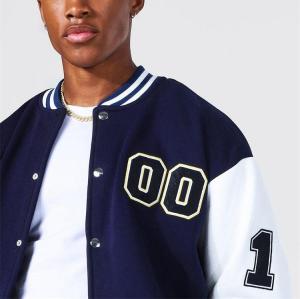 Custom Clothing Manufacturer Applique Embroidery Button cardigan Jackets