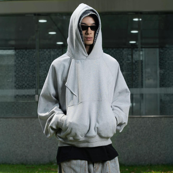 Custom Clothing Manufacturers Double Layer Hooded Blank Hoodies