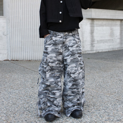 Custom Clothing Manufacturers 100% cotton Camouflage cargo pants