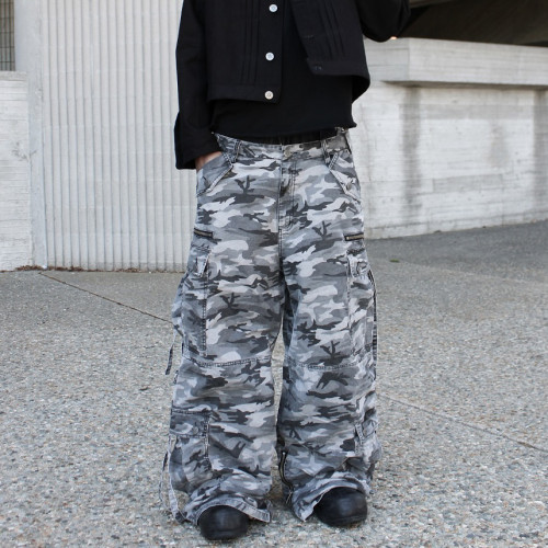 Custom Clothing Manufacturers 100% cotton Camouflage cargo pants