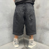 Custom Clothing Manufacturers Original Embroidered Double Waist Denim Shorts