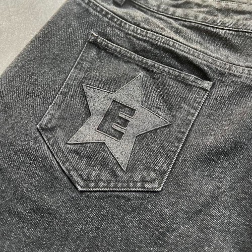 Custom Clothing Manufacturers Original Embroidered Double Waist Denim Shorts