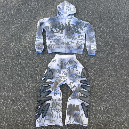 Custom Clothing Manufacturer Digital Printing Acid Wash Applique Embroidered Hoodies