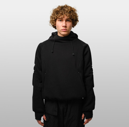 Custom Clothing Manufacturer Hood Drawstring Zipper Pocket Pullover Hoodie
