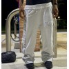 Custom Clothing Manufacturer Embroidery stripes Raw Casual Pants
