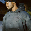 Custom Clothing Manufacturer Embroidery Acid Wash Rivet Distress Hoodies
