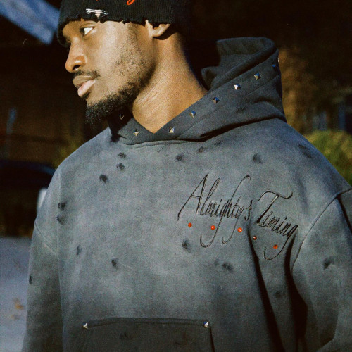 Custom Clothing Manufacturer Embroidery Acid Wash Rivet Distress Hoodies