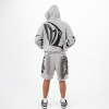 Custom Clothing Manufacturer Digital Printing Spray Dirty Distressed Hoodies